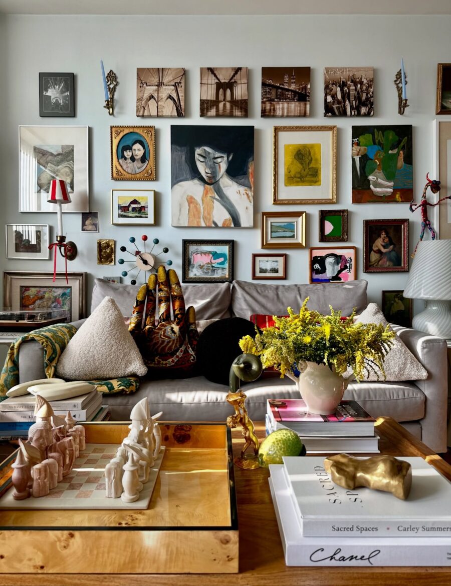 A vibrant mix of art and comfort