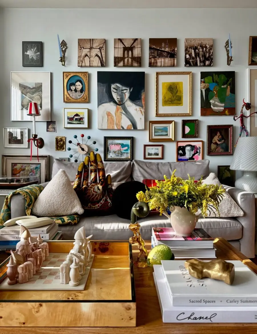 A vibrant mix of art and comfort