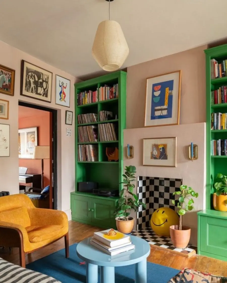 Colorful Elegance in Eclectic Living Spaces
