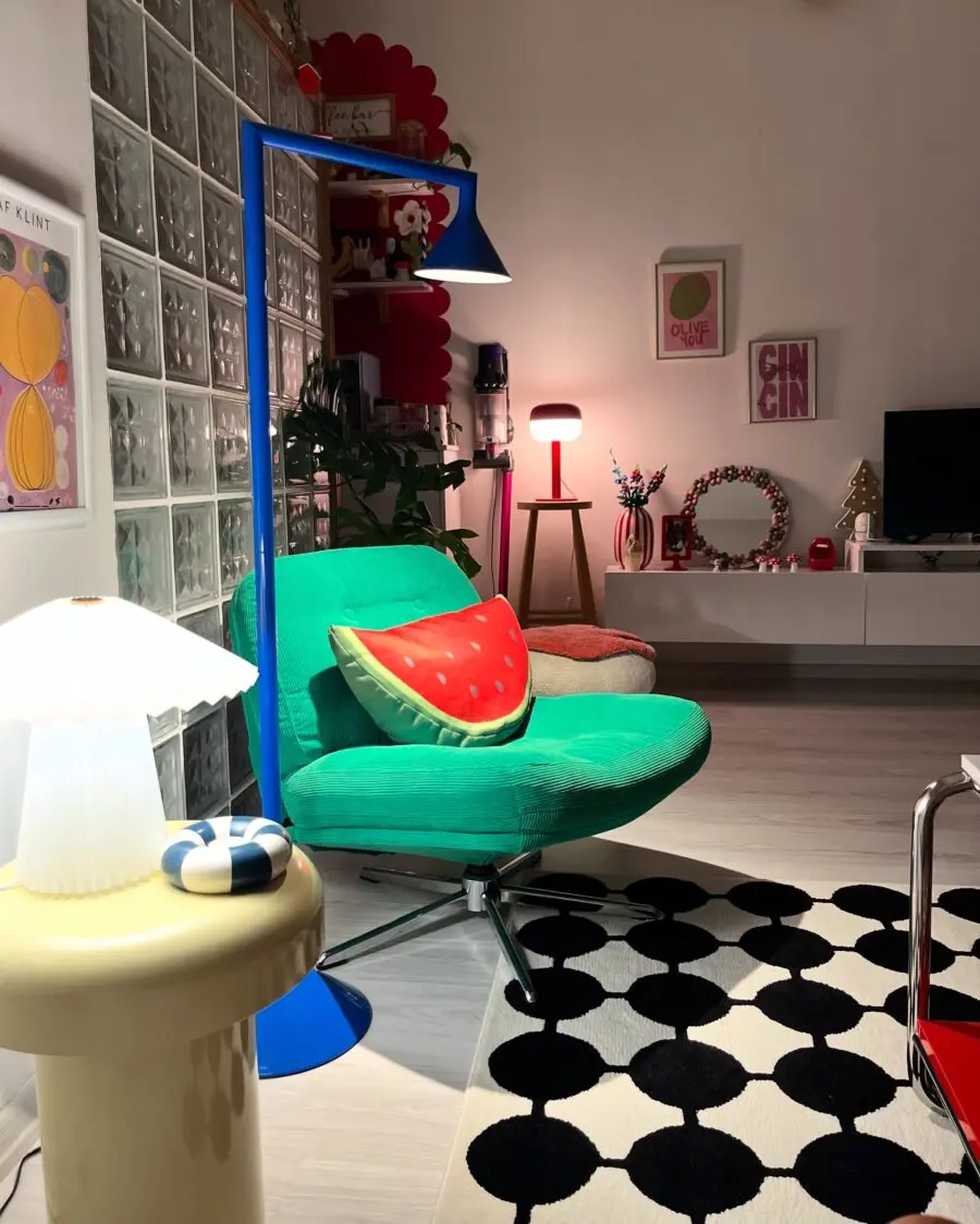 Vibrant Eclectic Living Room Design Inspiration