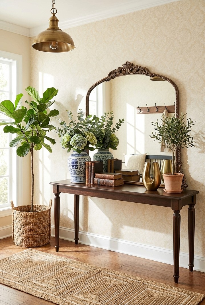 Chic and Inviting Entryway Table Decor Ideas
