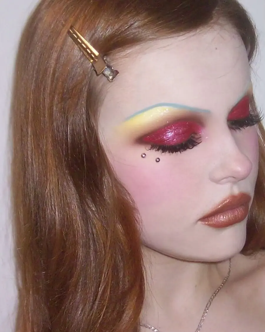 Vibrant colors for creative makeup expression