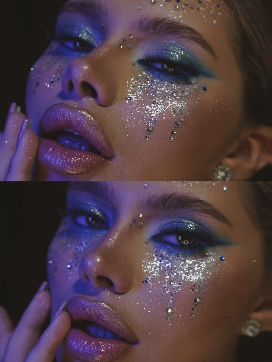 A dazzling take on Euphoria-inspired makeup.