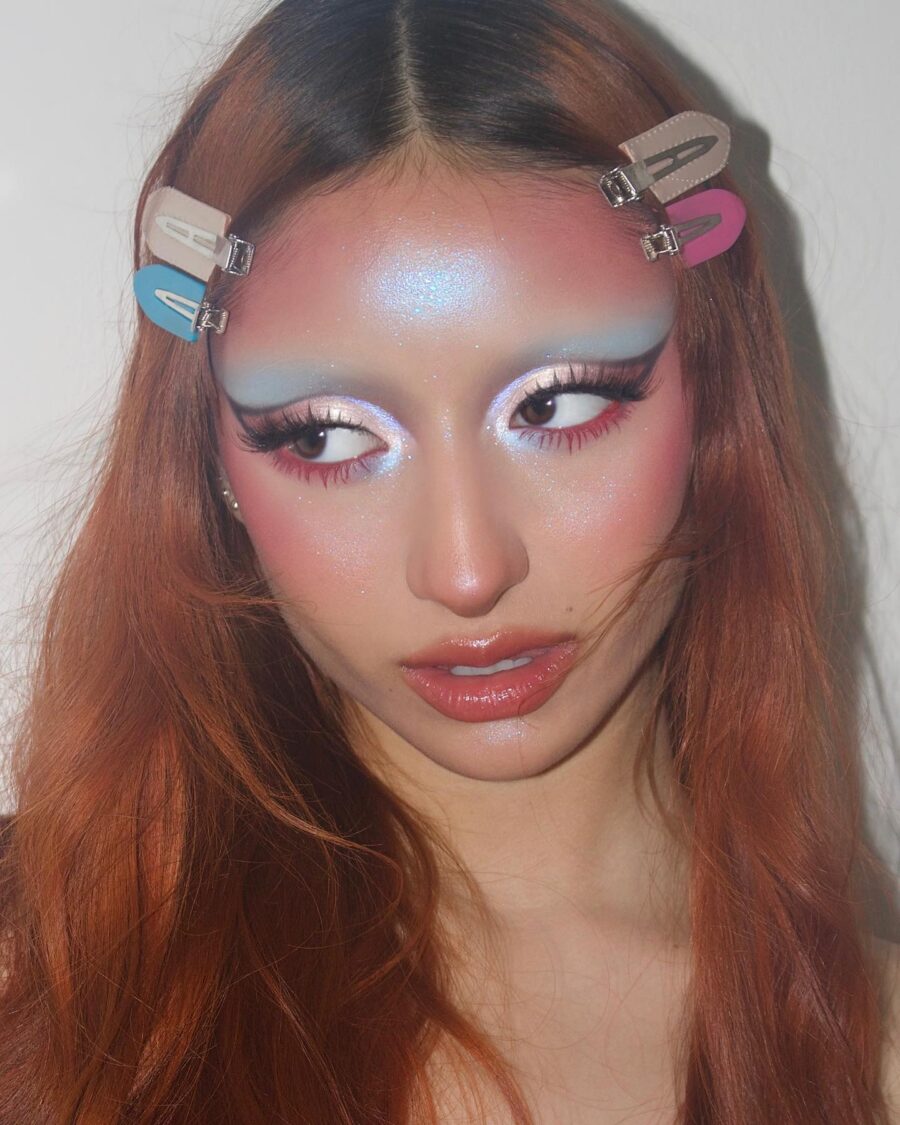 Vibrant Euphoria Makeup with Colorful Clips