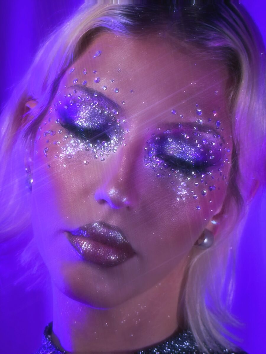Glimmering Euphoria-Inspired Makeup Look