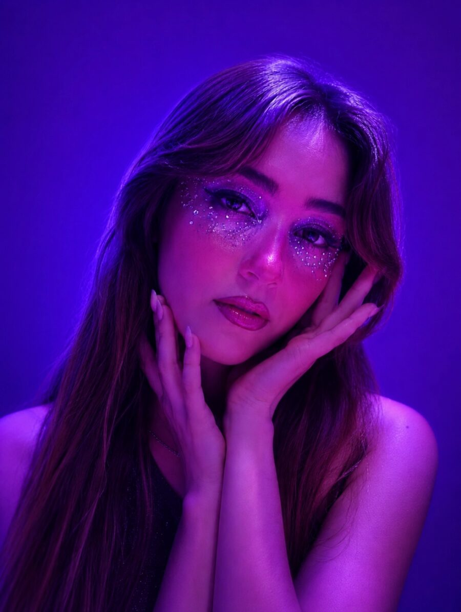Mesmerizing purple euphoria-inspired makeup look