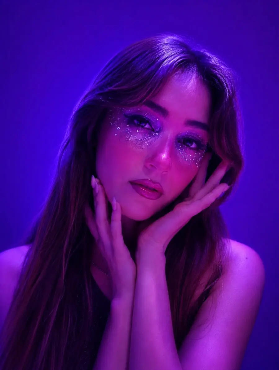 Mesmerizing purple euphoria-inspired makeup look