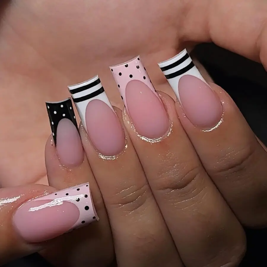 Chic French Tips with Modern Flair