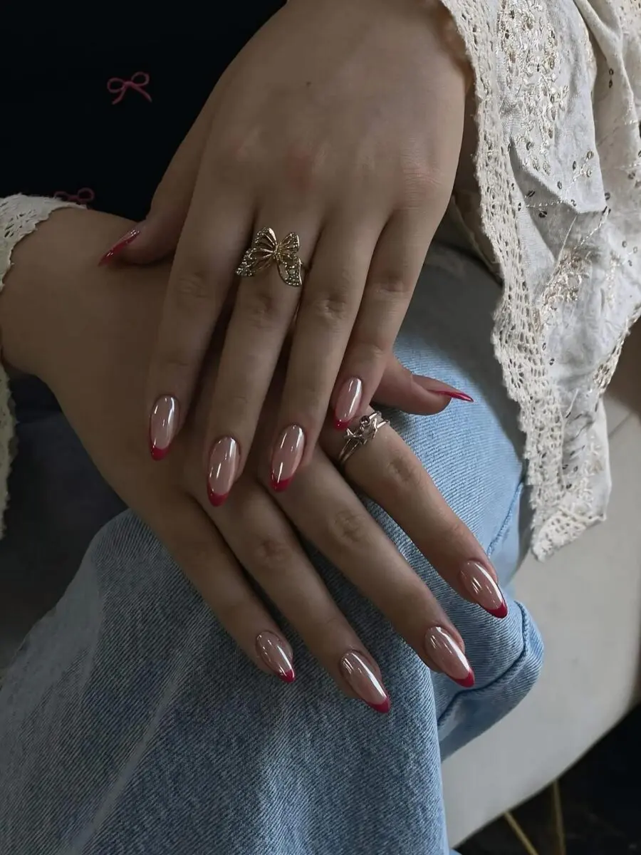 Chic French Tip Acrylic Nail Design