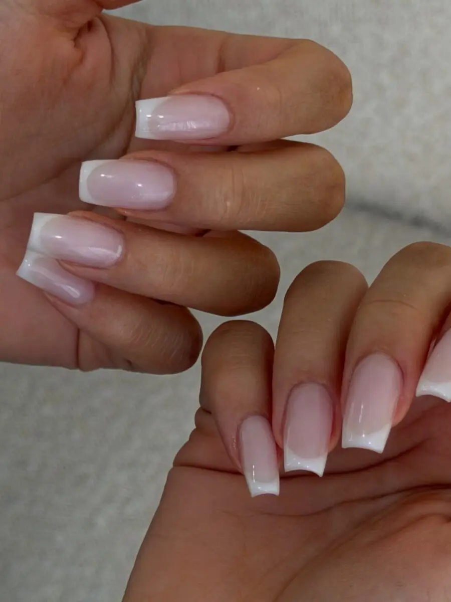 Gorgeous French Tip Acrylic Nails for Elegance