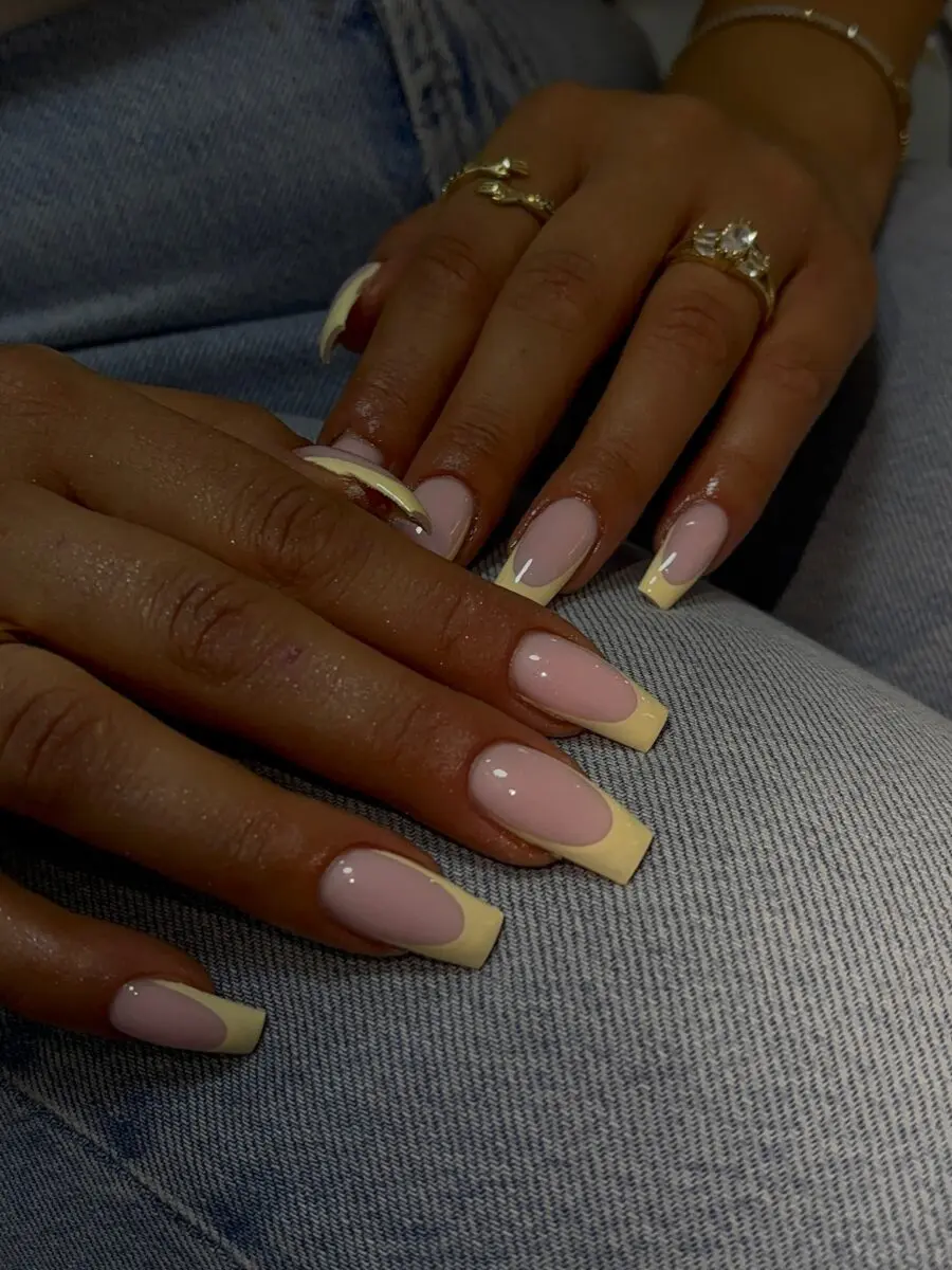 Elegant French Tip Acrylic Nails Showcase