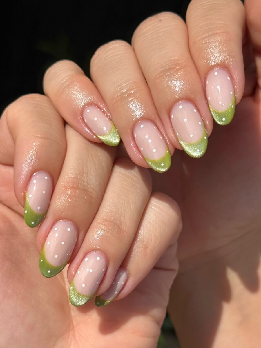 Fresh Green French Tips Perfect for Summer