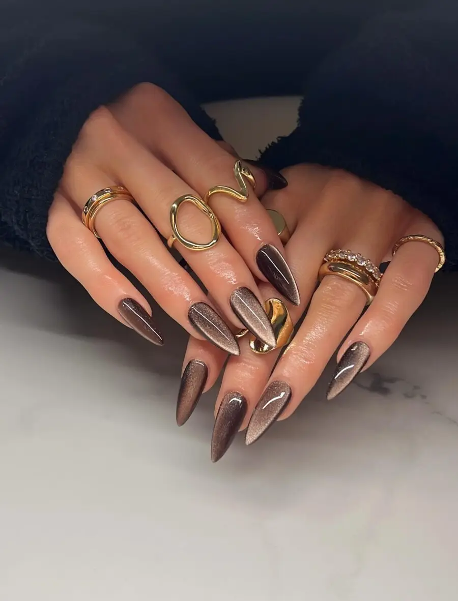 Glamorous stiletto nails with a chic vibe