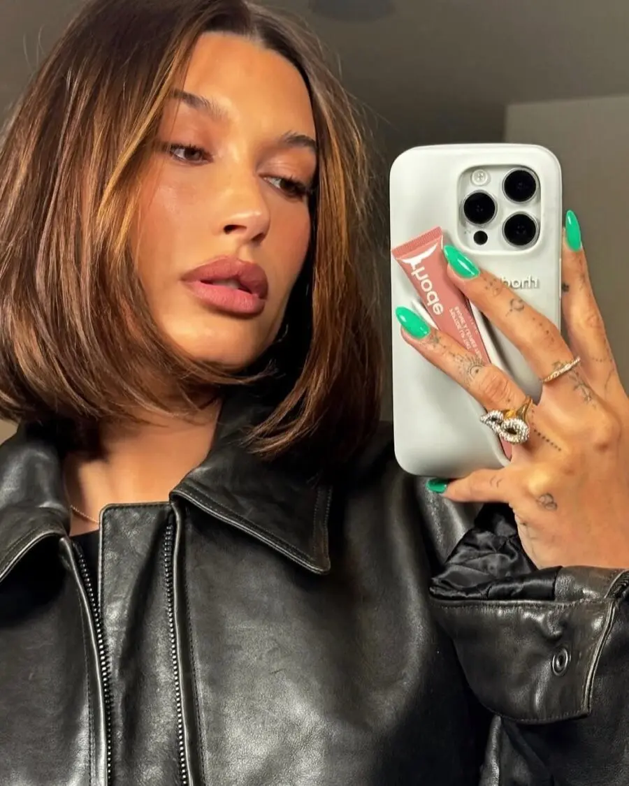 Vibrant green nails for bold style statement