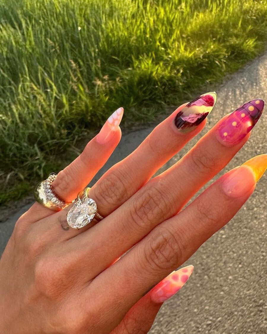 Vibrant and artistic nail design inspiration