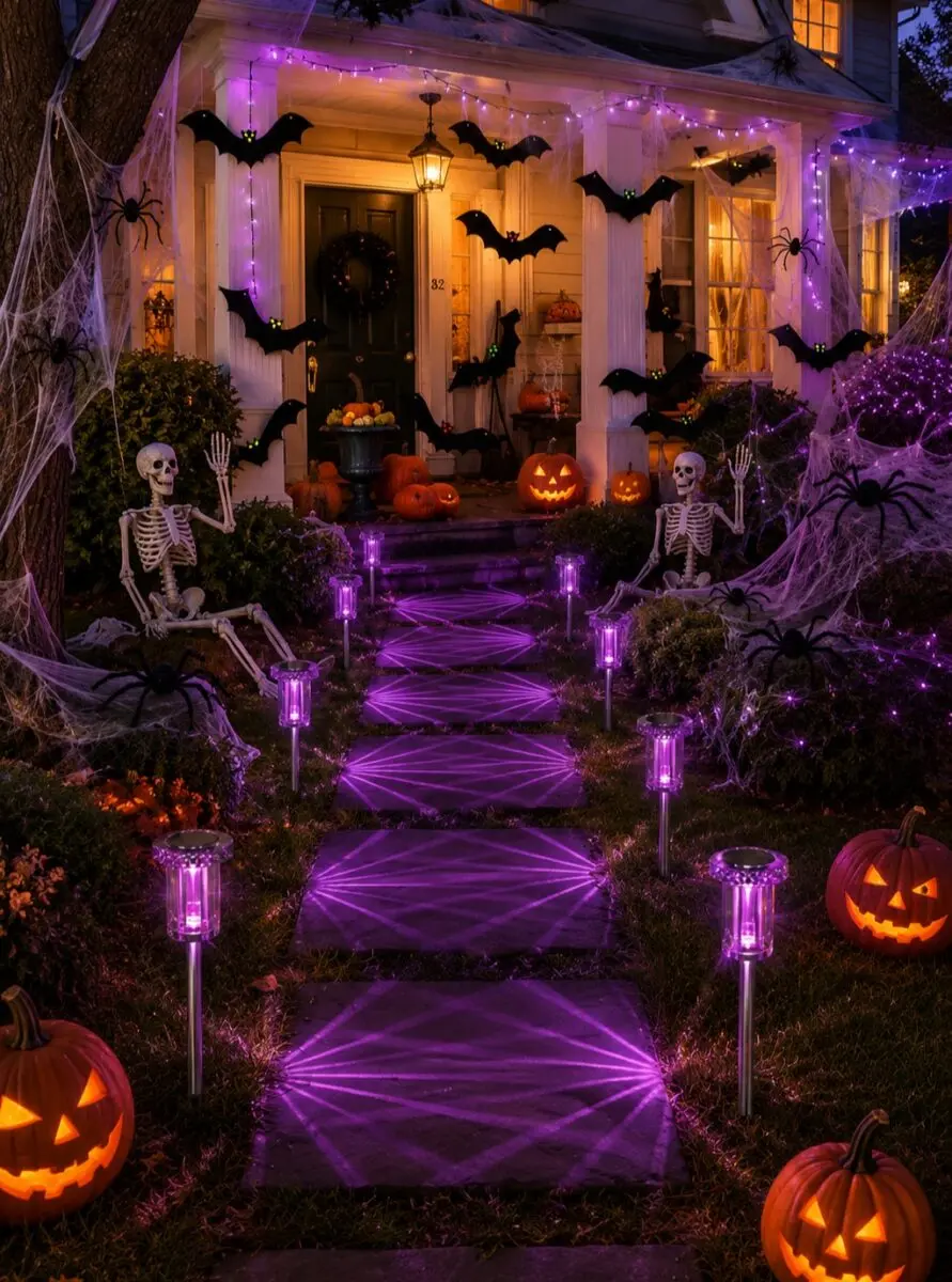 Spooky Halloween Decor for an Eerie Entrance