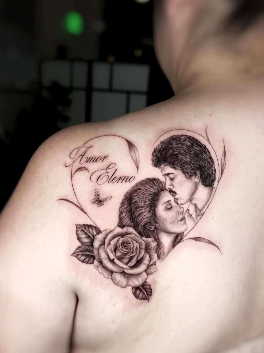 Elegant tribute with heartfelt imagery and design