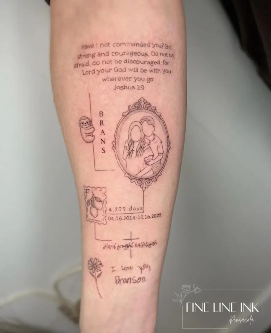 Symbolic tribute through intricate tattoo art