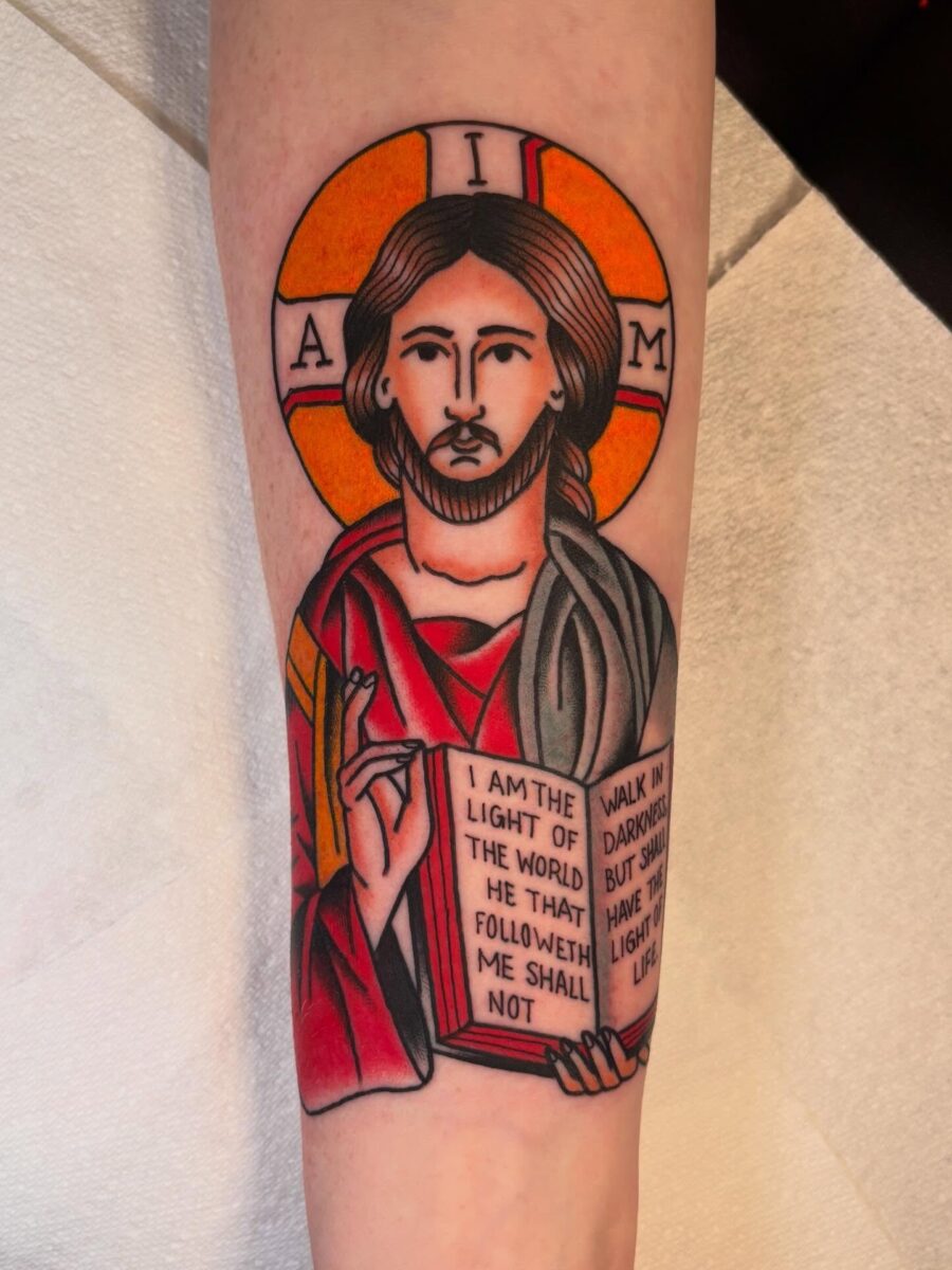 Vibrant Jesus Image with Powerful Message