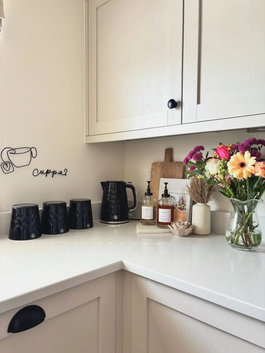 Stylish corner with elegant kitchen essentials