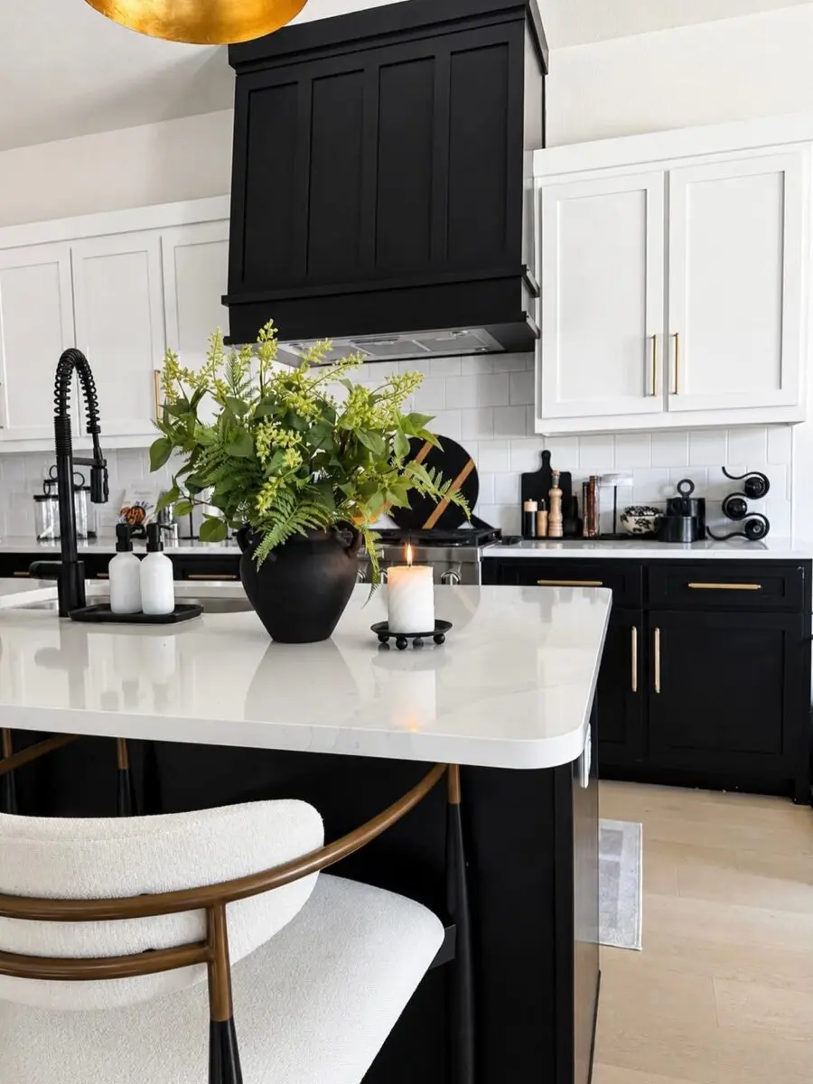 Elegant arrangement in a modern kitchen space
