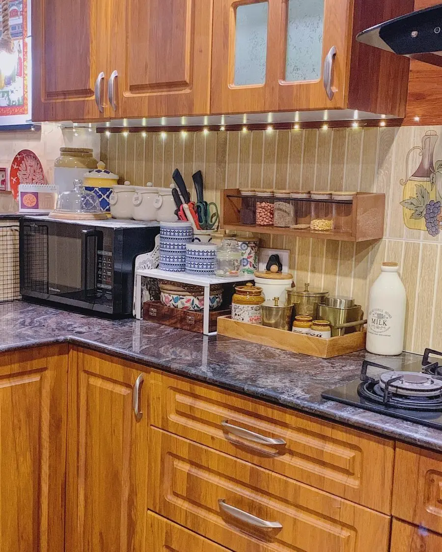 Stylish and functional kitchen counter display