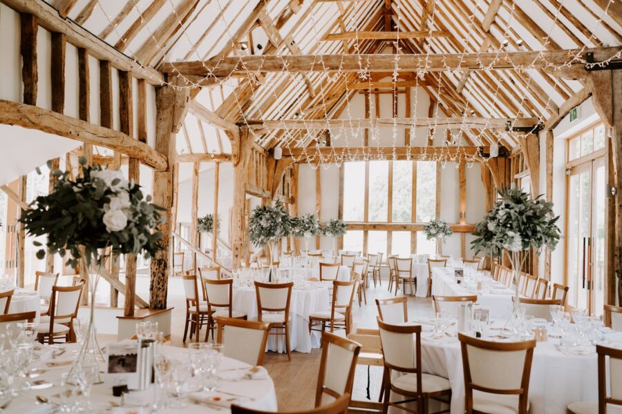 Elegant rustic decor in a charming barn setting