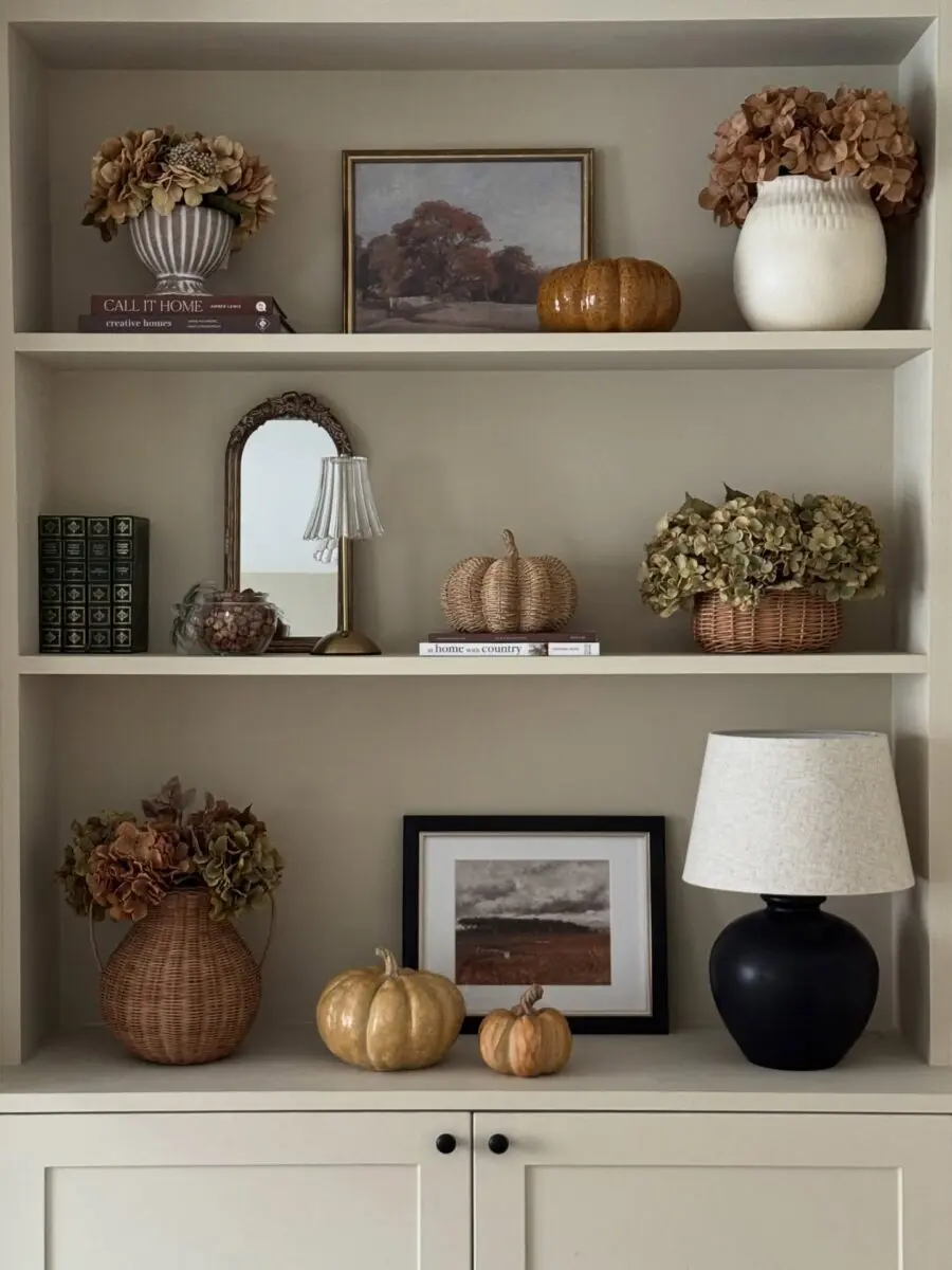 Charming Autumn Vibes for Your Shelf Decor