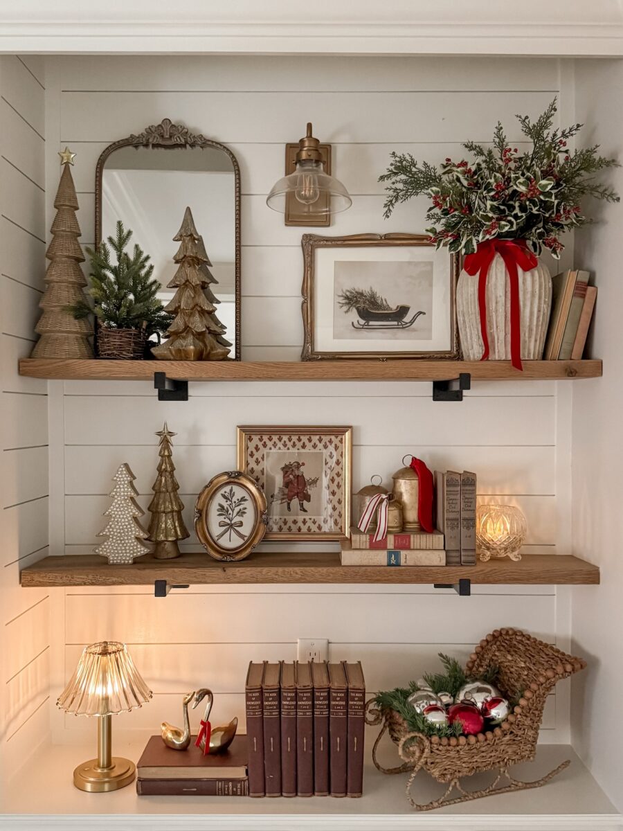 Charming Christmas Shelf Decor Ideas for Your Home