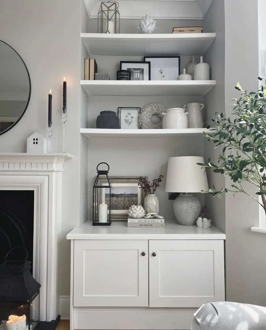 Chic and Minimalist Shelf Decor Inspiration
