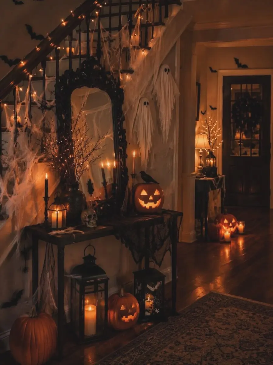 Enchanting Halloween Ambiance with Spooky Decor