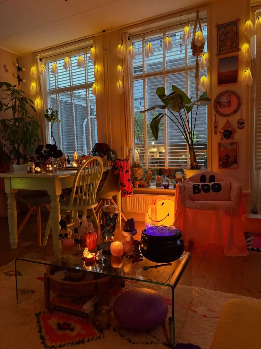 Charming Living Room for Spooky Season