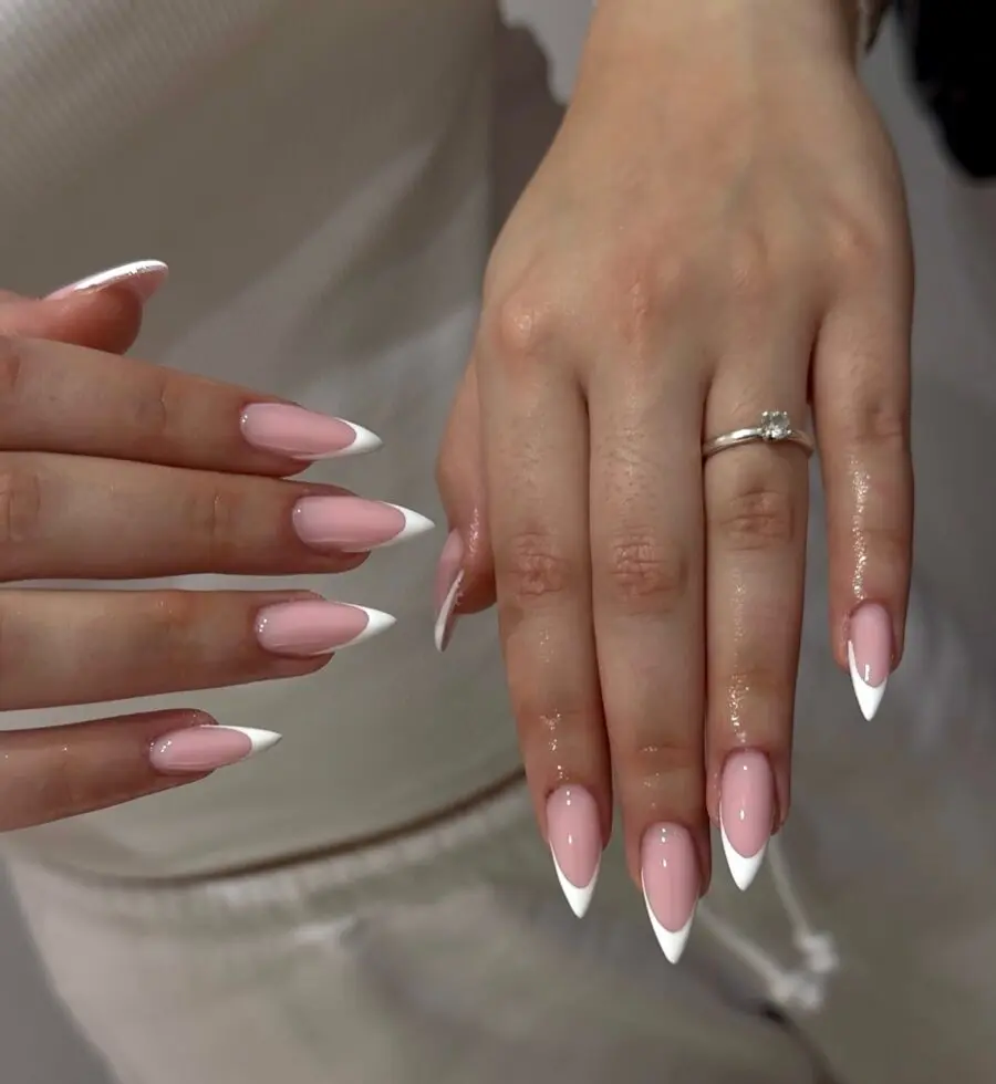 Elegant stiletto nails with a chic twist