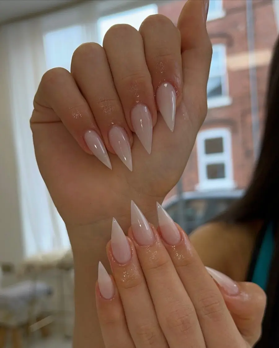 Elegant stiletto nails with a classy finish