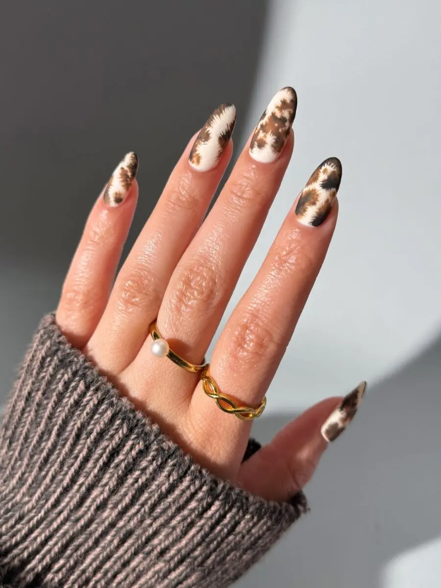 Stylish matte nails with a trendy twist