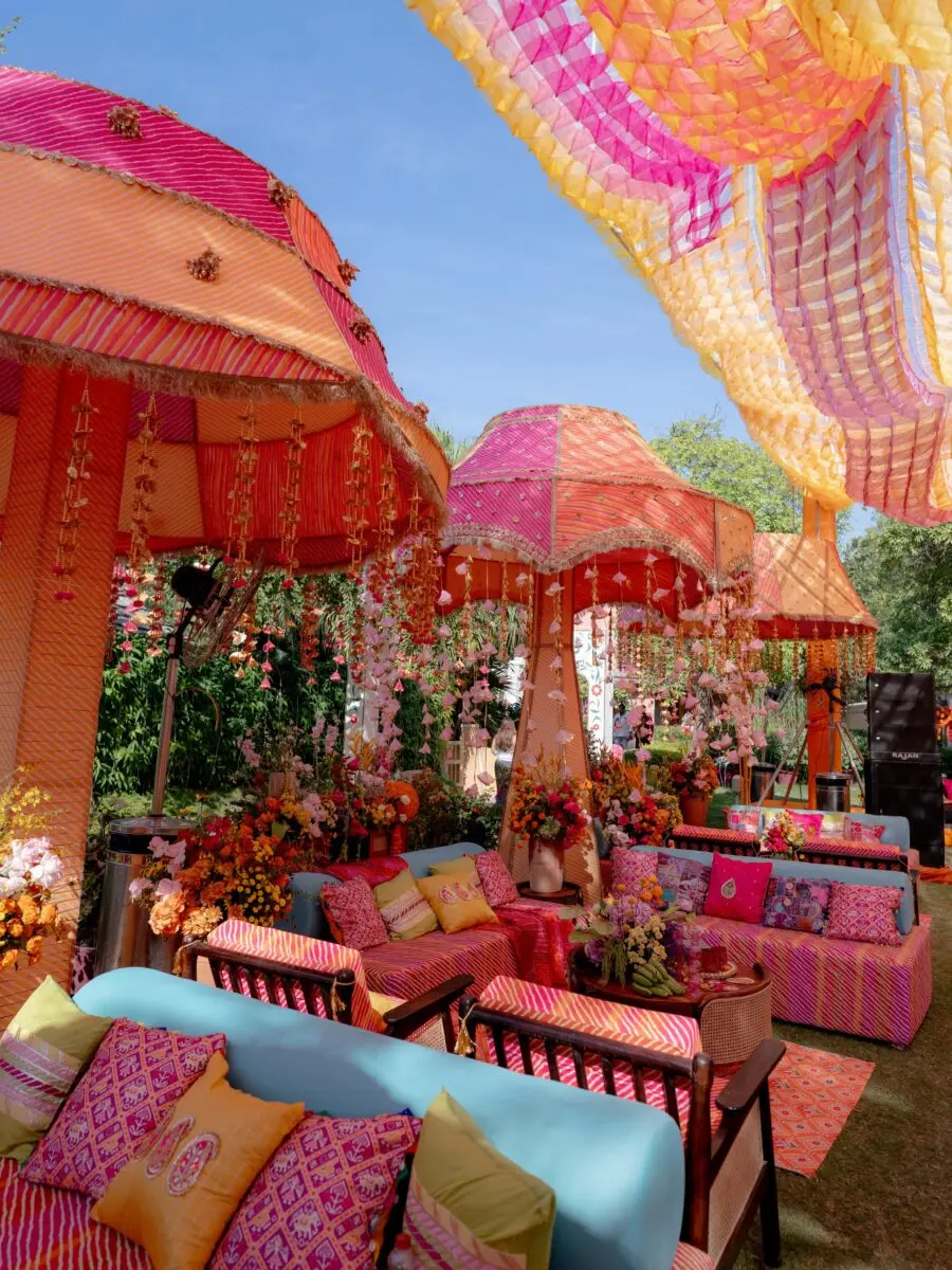 Lively Outdoor Lounge for Celebratory Events