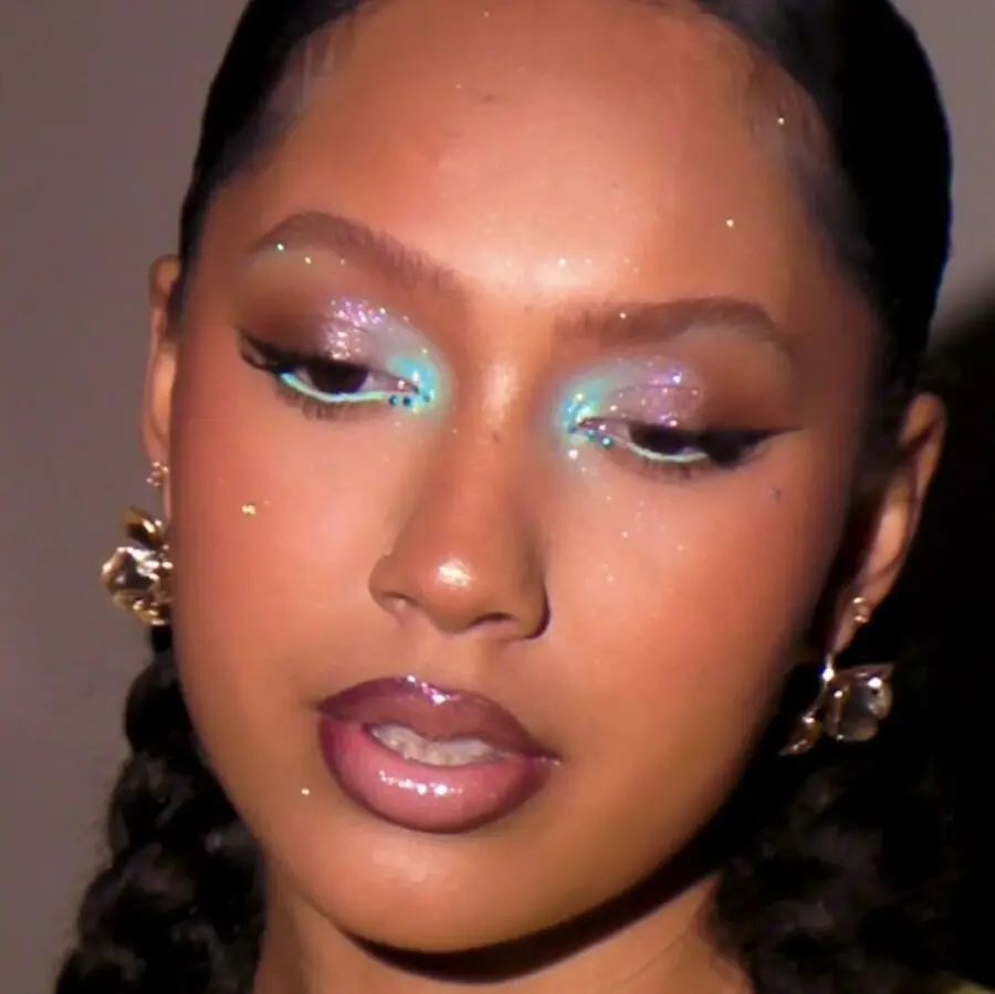 Bold Y2K Glam with Sparkling Details