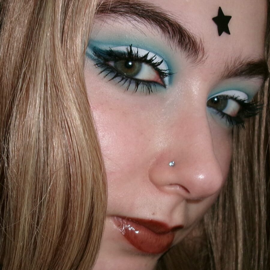 Ethereal Y2K glam with star accents